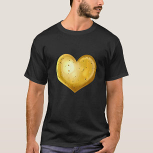 T-shirt Pomme de terre en forme de cœur Végétarien Deven