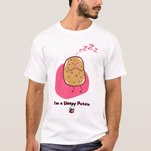 T-shirt Pomme de terre endormie (Devant)