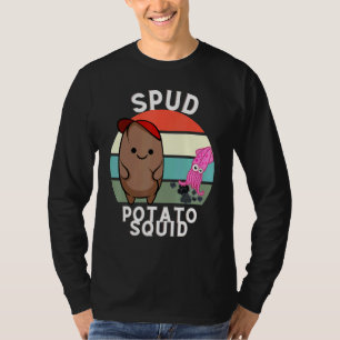 T-shirt Pomme De Terre Et Calmar Poignées Ensemble