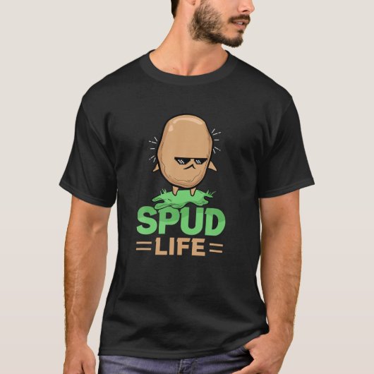 T-shirt Pomme de terre Spud Life Végétal Aliments Pommes d (Devant)