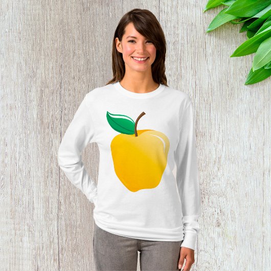 T-shirt Pomme Dorée Fruit Jaune Clair