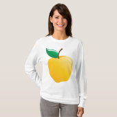 T-shirt Pomme Dorée Fruit Jaune Clair (Devant entier)