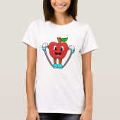 T-shirt Pomme en forme avec corde (Devant)
