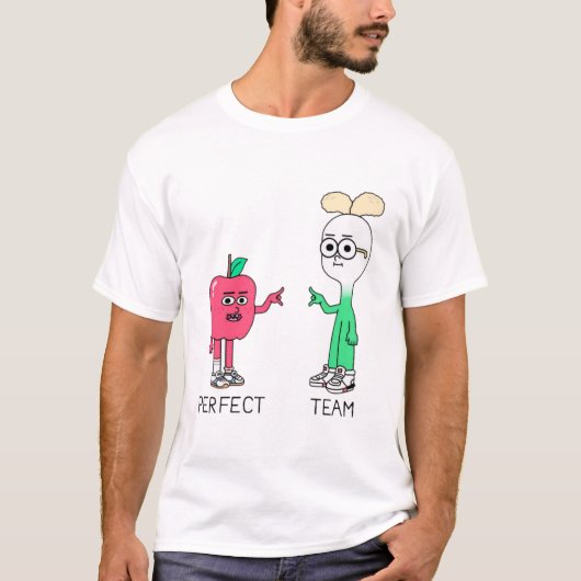 T-shirt pomme et oignon (Devant)