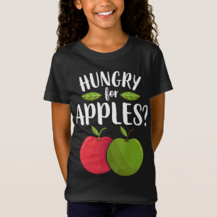 T-Shirt Pomme Faim Pour Pommes Amusant Fruit Lover Vegan V