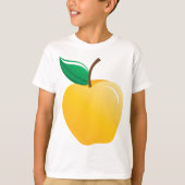 T-shirt Pomme jaune dorée (Devant)