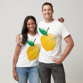 T-shirt Pomme jaune dorée (Unisexe)