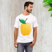T-shirt Pomme jaune dorée