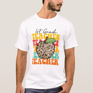 T-shirt Pomme léopard 1ère année appréciation des enseigna