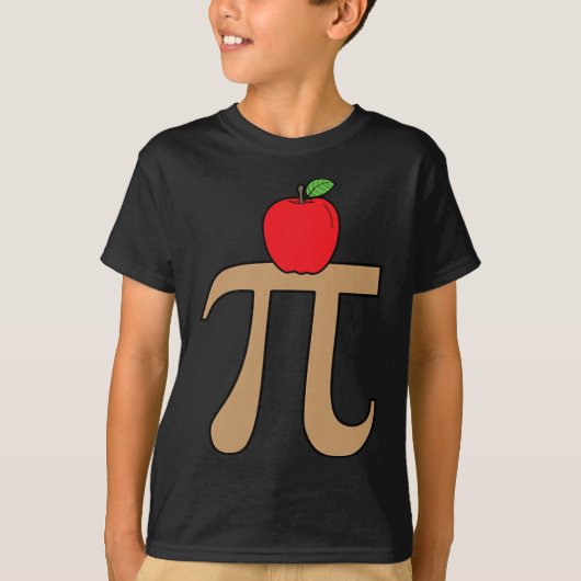 T-shirt Pomme Pie Pi Math Pun (Devant)