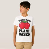 T-shirt Pomme Plante alimentaire entier Fruit Basé Funny V (Devant entier)