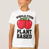 T-shirt Pomme Plante alimentaire entier Fruit Basé Funny V (Devant)