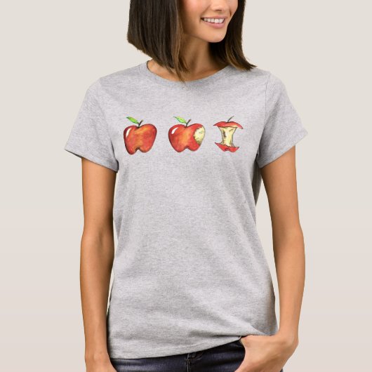 T-shirt Pomme pour l'enseignant Pommes rouges Enseignement (Devant)