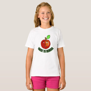 T-shirt Pomme rouge à l'école