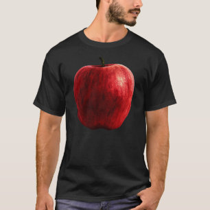 T-shirt Pomme rouge brillante