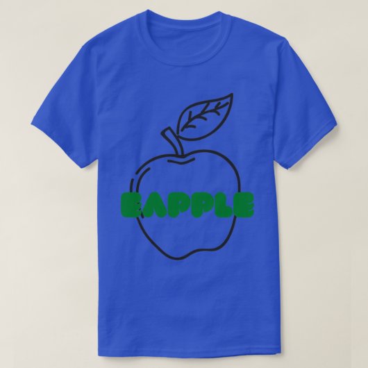 T-shirt Pomme verte Abeille Funny Abeille (Design devant)