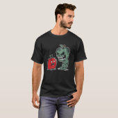 T-shirt Pomme Zombie - Amoureux Éffrayant Zombie Halloween (Devant entier)