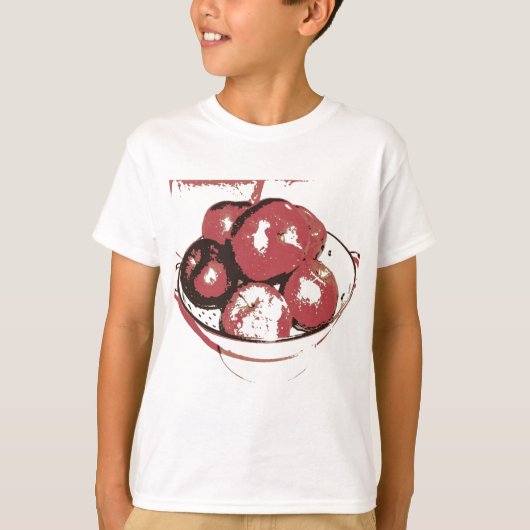 T-shirt Pommes d'art pop (Devant)