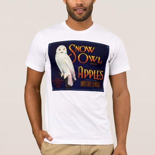 T-shirt Pommes de Chouette des neiges (Devant)