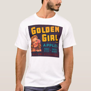 T-shirt Pommes de fille d'or