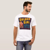 T-shirt Pommes de fille d'or (Devant entier)