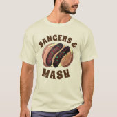 T-shirt Pommes de terre à base de saucisses et de saucisse (Devant)