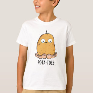 T-shirt Pommes de terre amusantes Pomme de terre avec joue