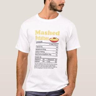T-shirt Pommes de terre en purée La valeur nutritive Drô