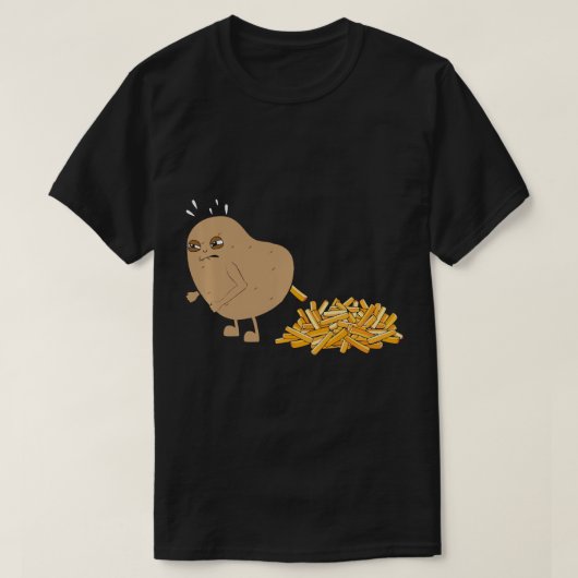 T-shirt Pommes de terre Fries Amusantes Fries Français Fri (Design devant)
