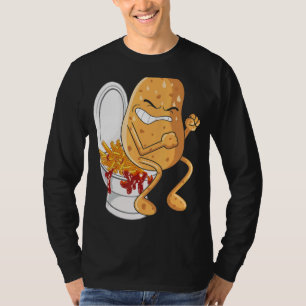 T-shirt Pommes de terre frites frites frites fruits pommes