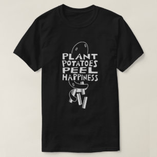 T-shirt Pommes de terre plantes Éplucher le bonheur
