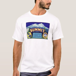 T-shirt Pommes du sommet - Étiquette Vintage de crème frui