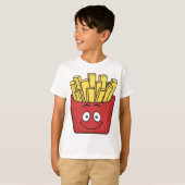 T-shirt Pommes frites d'Emoji (Devant entier)