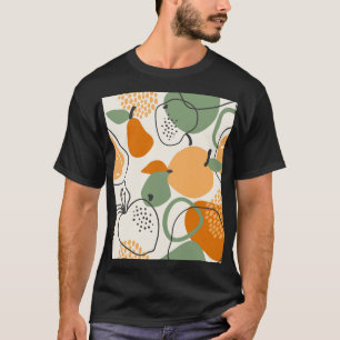 T-shirt Pommes, poires : motif vintage sans soudure.