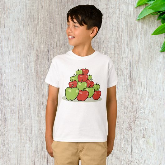 T-shirt Pommes rouges et vertes