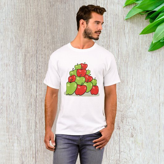 T-shirt Pommes rouges et vertes