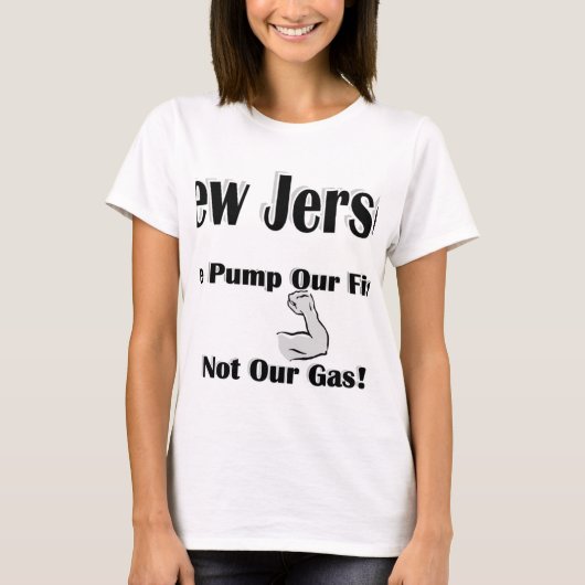 T-shirt Pompe de NJ notre gaz de poings pas (Devant)