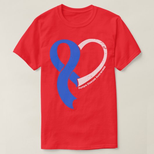 T-shirt Pompe Maladie Sensibilisation Espoir Amour Coeur R (Design devant)