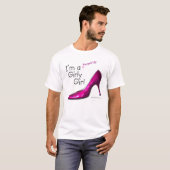 T-shirt Pompée fille Girly rosâtre (Devant entier)