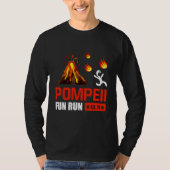 T-shirt Pompeii Fun Run 79 Ad Funny Volcano Running (Devant)