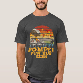 T-shirt Pompeii Fun Run AD 79 Vintage Retro Distressed