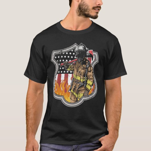 T-shirt pompier (Devant)