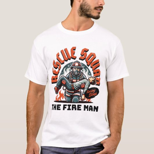T-shirt pompier (Devant)