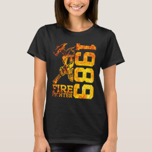 T-shirt Pompier 1989 33 ans Brigade d'incendie 33e naissan