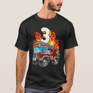 T-shirt Pompier 3E Anniversaire Pompier Et Pompier Bir