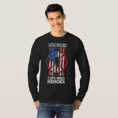 T-shirt Pompier à drapeau américain pompier (Devant entier)