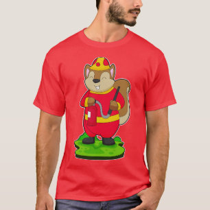 T-shirt Pompier à écureuil Tuyau d'incendie