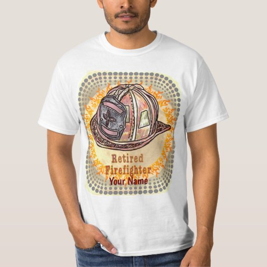 T-shirt pompier à la retraite (Devant)