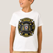 T-shirt Pompier AJOUTER LE NOM L'équipe de Secourt du serv (Devant)