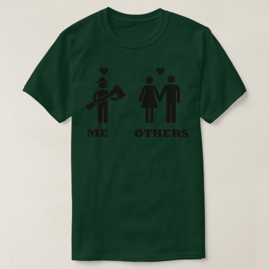 T-shirt Pompier amour 2 (Design devant)